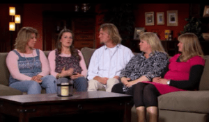 Kody and his 4 wives from left to right:  Meri, Robyn, Jeanine, Christine