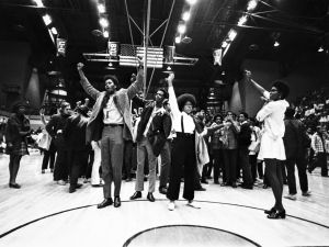 photo from halftime of BYU-CSU game at Moby Arena in 1970.  More photos are at http://www.coloradoan.com/media/cinematic/gallery/23309601/1970-csu-students-protest-lds-church/